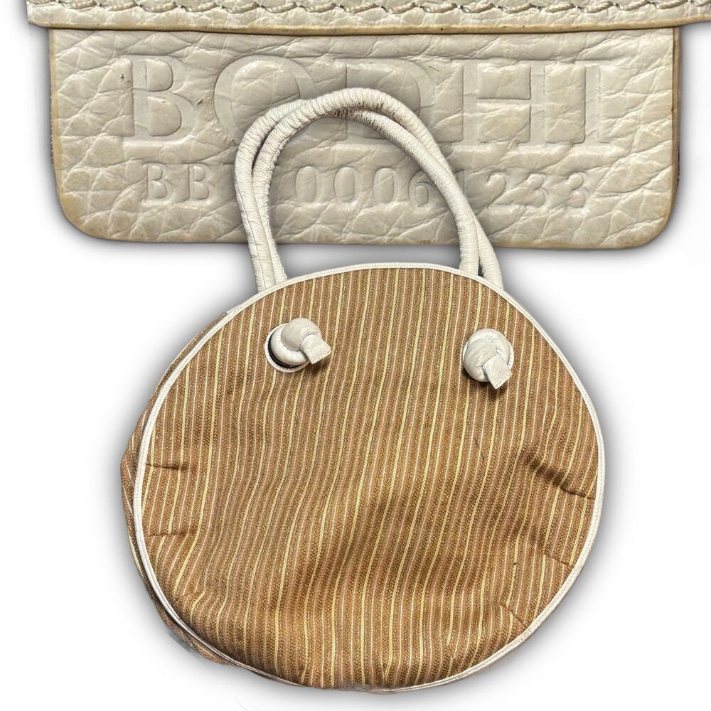 Bodhi Oversized Round Striped Tote